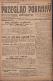 Przegląd Poranny: pismo niezależne i bezpartyjne 1921.05.22 R.1 Nr21