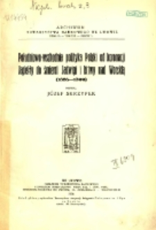 Południowo-wschodnia polityka Polski od koronacji Jagiełły do śmierci Jadwigi i bitwy nad Worsklą : (1386-1399)