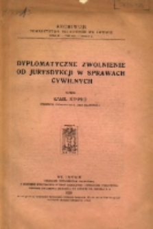 Dyplomatyczne zwolnienie od jurysdykcji w sprawach cywilnych