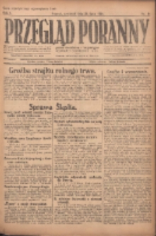Przegląd Poranny: pismo niezależne i bezpartyjne 1921.07.21 R.1 Nr81
