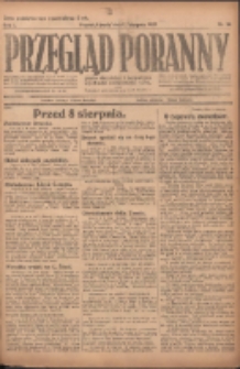 Przegląd Poranny: pismo niezależne i bezpartyjne 1921.08.03 R.1 Nr94