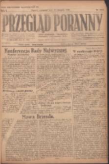 Przegląd Poranny: pismo niezależne i bezpartyjne 1921.08.11 R.1 Nr102