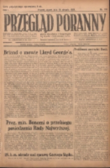 Przegląd Poranny: pismo niezależne i bezpartyjne 1921.08.19 R.1 Nr110