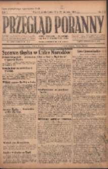 Przegląd Poranny: pismo niezależne i bezpartyjne 1921.08.22 R.1 Nr113
