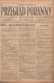 Przegląd Poranny: pismo niezależne i bezpartyjne 1921.09.02 R.1 Nr124