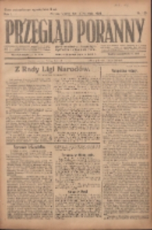Przegląd Poranny: pismo niezależne i bezpartyjne 1921.09.06 R.1 Nr128