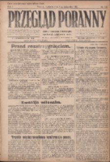 Przegląd Poranny: pismo niezależne i bezpartyjne 1921.10.09 R.1 Nr161