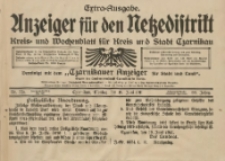 Anzeiger für den Netzedistrikt Kreis- und Wochenblatt für Kreis und Stadt Czarnikau 1911.06.19 Jg.59 Nr72a