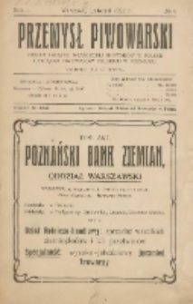 Przemysł Piwowarski : organ Związku Właścicieli Browar&oacute;w w Polsce 1922.11 R.1 Nr6