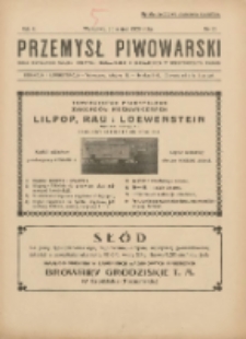 Przemysł Piwowarski : organ Centr. Związku Przemysłu Piwowarskiego i Słodowniczego w Rzeczypospolit. Polskiej 1926.03.20 R.4 Nr12