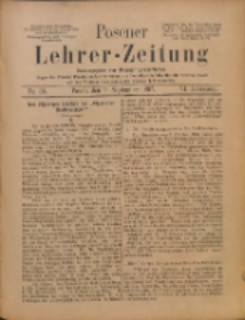 Posener Lehrer-Zeitung : Organ des Posener Provinzial-Lehrervereins, des Pestalozzi-Vereins f&uuml;r die Provinz Posen und des Wirtschaftsverbandes des Posener Lehrervereins. R. 6. 1897, nr 36