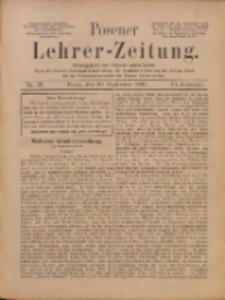 Posener Lehrer-Zeitung : Organ des Posener Provinzial-Lehrervereins, des Pestalozzi-Vereins f&uuml;r die Provinz Posen und des Wirtschaftsverbandes des Posener Lehrervereins. R. 6. 1897, nr 39