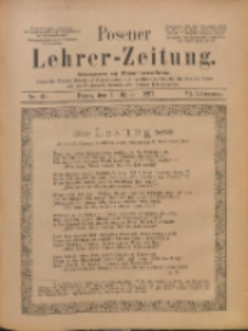 Posener Lehrer-Zeitung : Organ des Posener Provinzial-Lehrervereins, des Pestalozzi-Vereins f&uuml;r die Provinz Posen und des Wirtschaftsverbandes des Posener Lehrervereins. R. 6. 1897, nr 40
