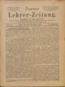 Posener Lehrer-Zeitung : Organ des Posener Provinzial-Lehrervereins, des Pestalozzi-Vereins f&uuml;r die Provinz Posen und des Wirtschaftsverbandes des Posener Lehrervereins. R. 6. 1897, nr 47