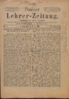 Posener Lehrer-Zeitung : Organ des Posener Provinzial-Lehrervereins, des Pestalozzi-Vereins f&uuml;r die Provinz Posen und des Wirtschaftsverbandes des Posener Lehrervereins. R. 9. 1900, nr 9