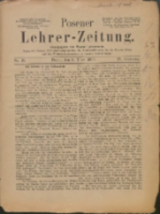 Posener Lehrer-Zeitung : Organ des Posener Provinzial-Lehrervereins, des Pestalozzi-Vereins f&uuml;r die Provinz Posen und des Wirtschaftsverbandes des Posener Lehrervereins. R. 9. 1900, nr 10