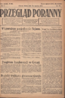 Przegląd Poranny: pismo niezależne i bezpartyjne 1922.01.25 R.2 Nr25