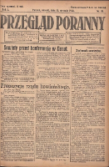Przegląd Poranny: pismo niezależne i bezpartyjne 1922.01.31 R.2 Nr31