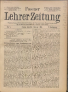 Posener Lehrer-Zeitung : Organ des Posener Provinzial-Lehrervereins, des Pestalozzi-Vereins f&uuml;r die Provinz Posen und des Wirtschaftsverbandes des Posener Lehrervereins. R. 5. 1896, nr 7