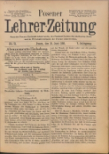 Posener Lehrer-Zeitung : Organ des Posener Provinzial-Lehrervereins, des Pestalozzi-Vereins f&uuml;r die Provinz Posen und des Wirtschaftsverbandes des Posener Lehrervereins. R. 5. 1896, nr 25