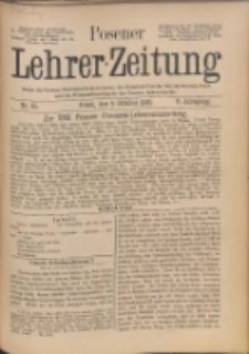 Posener Lehrer-Zeitung : Organ des Posener Provinzial-Lehrervereins, des Pestalozzi-Vereins f&uuml;r die Provinz Posen und des Wirtschaftsverbandes des Posener Lehrervereins. R. 5. 1896, nr 41