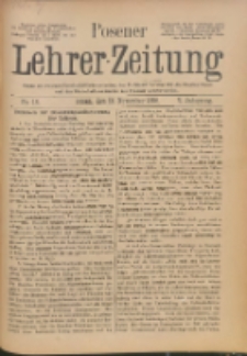 Posener Lehrer-Zeitung : Organ des Posener Provinzial-Lehrervereins, des Pestalozzi-Vereins f&uuml;r die Provinz Posen und des Wirtschaftsverbandes des Posener Lehrervereins. R. 5. 1896, nr 48