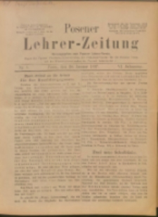 Posener Lehrer-Zeitung : Organ des Posener Provinzial-Lehrervereins, des Pestalozzi-Vereins f&uuml;r die Provinz Posen und des Wirtschaftsverbandes des Posener Lehrervereins. R. Posener Lehrer-Zeitung : Organ des Posener Provinzial-Lehrervereins, des Pestalozzi-Vereins f&uuml;r die Provinz Posen und des Wirtschaftsverbandes des Posener Lehrervereins. R. 6. 1897, nr 4