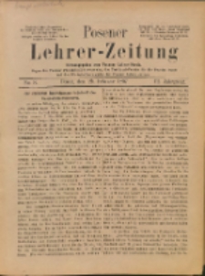 Posener Lehrer-Zeitung : Organ des Posener Provinzial-Lehrervereins, des Pestalozzi-Vereins f&uuml;r die Provinz Posen und des Wirtschaftsverbandes des Posener Lehrervereins. R. 6. 1897, nr 8