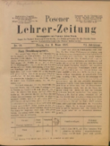Posener Lehrer-Zeitung : Organ des Posener Provinzial-Lehrervereins, des Pestalozzi-Vereins f&uuml;r die Provinz Posen und des Wirtschaftsverbandes des Posener Lehrervereins. R. 6. 1897, nr 10
