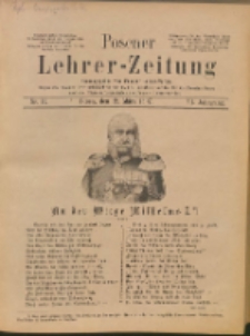 Posener Lehrer-Zeitung : Organ des Posener Provinzial-Lehrervereins, des Pestalozzi-Vereins f&uuml;r die Provinz Posen und des Wirtschaftsverbandes des Posener Lehrervereins. R. 6. 1897, nr 11