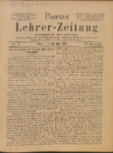 Posener Lehrer-Zeitung : Organ des Posener Provinzial-Lehrervereins, des Pestalozzi-Vereins f&uuml;r die Provinz Posen und des Wirtschaftsverbandes des Posener Lehrervereins. R. 6. 1897, nr 18