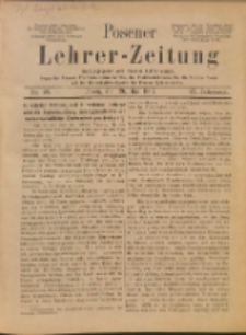 Posener Lehrer-Zeitung : Organ des Posener Provinzial-Lehrervereins, des Pestalozzi-Vereins f&uuml;r die Provinz Posen und des Wirtschaftsverbandes des Posener Lehrervereins. R. 6. 1897, nr 20