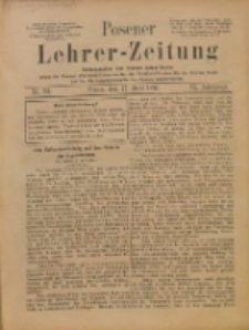Posener Lehrer-Zeitung : Organ des Posener Provinzial-Lehrervereins, des Pestalozzi-Vereins f&uuml;r die Provinz Posen und des Wirtschaftsverbandes des Posener Lehrervereins. R. 6. 1897, nr 24