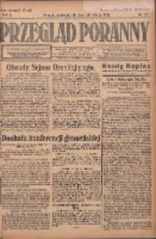 Przegląd Poranny: pismo niezależne i bezpartyjne 1922.02.20 R.2 Nr51