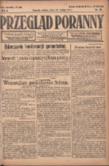 Przegląd Poranny: pismo niezależne i bezpartyjne 1922.02.25 R.2 Nr56