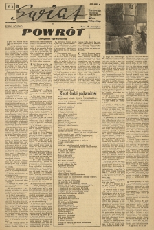 Świat. Ilustrowany dodatek tygodniowy Głosu Wielkopolskiego. 1950.02.05 R.5 nr5