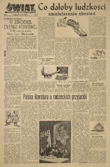 Nowy Świat. Tygodniowy dodatek Głosu Wielkopolskiego. 1950.11.12 R.1 nr3