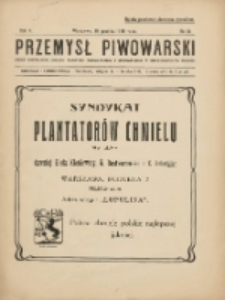 Przemysł Piwowarski : organ Centr. Związku Przemysłu Piwowarskiego i Słodowniczego w Rzeczypospolit. Polskiej 1926.12.18 R.4 Nr51