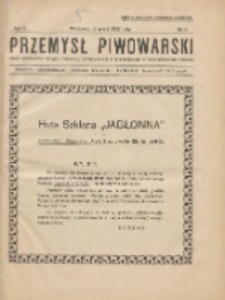 Przemysł Piwowarski : organ Centr. Związku Przemysłu Piwowarskiego i Słodowniczego w Rzeczypospolit. Polskiej 1927.03.12 R.5 Nr11