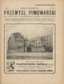 Przemysł Piwowarski : organ Centr. Związku Przemysłu Piwowarskiego i Słodowniczego w Rzeczypospolit. Polskiej 1927.03.19 R.5 Nr12