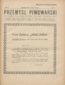 Przemysł Piwowarski : organ Centr. Związku Przemysłu Piwowarskiego i Słodowniczego w Rzeczypospolit. Polskiej 1927.03.26 R.5 Nr13