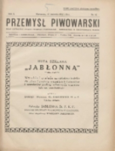 Przemysł Piwowarski : organ Centr. Związku Przemysłu Piwowarskiego i Słodowniczego w Rzeczypospolit. Polskiej 1927.04.16 R.5 Nr16