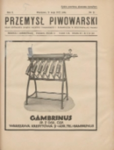 Przemysł Piwowarski : organ Centr. Związku Przemysłu Piwowarskiego i Słodowniczego w Rzeczypospolit. Polskiej 1927.05.21 R.5 Nr21