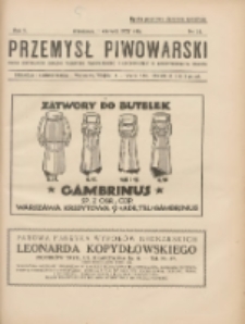 Przemysł Piwowarski : organ Centr. Związku Przemysłu Piwowarskiego i Słodowniczego w Rzeczypospolit. Polskiej 1927.06.11 R.5 Nr24