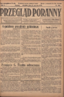 Przegląd Poranny: pismo niezależne i bezpartyjne 1922.06.04 R.2 Nr144