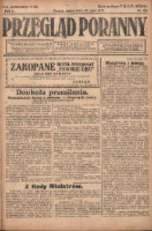 Przegląd Poranny: pismo niezależne i bezpartyjne 1922.07.22 R.2 Nr191