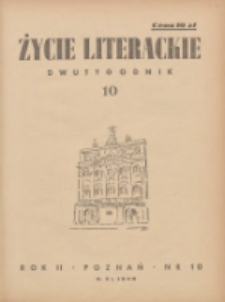 Życie Literackie 1946.06.05 R.2 Nr10