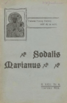 Sodalis Marianus : miesięcznik, organ sodalicyj polskich 1924.06 R.23 Nr6