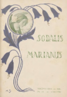 Sodalis Marianus : kwartalnik wydawany przez Zarząd Centralny Związku Kongregacyj Maryańskich 1925.11 R.24 Nr11