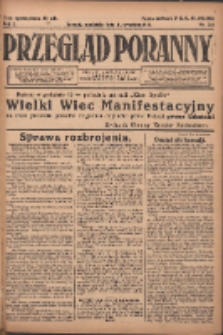 Przegląd Poranny: pismo niezależne i bezpartyjne 1922.09.10 R.2 Nr241